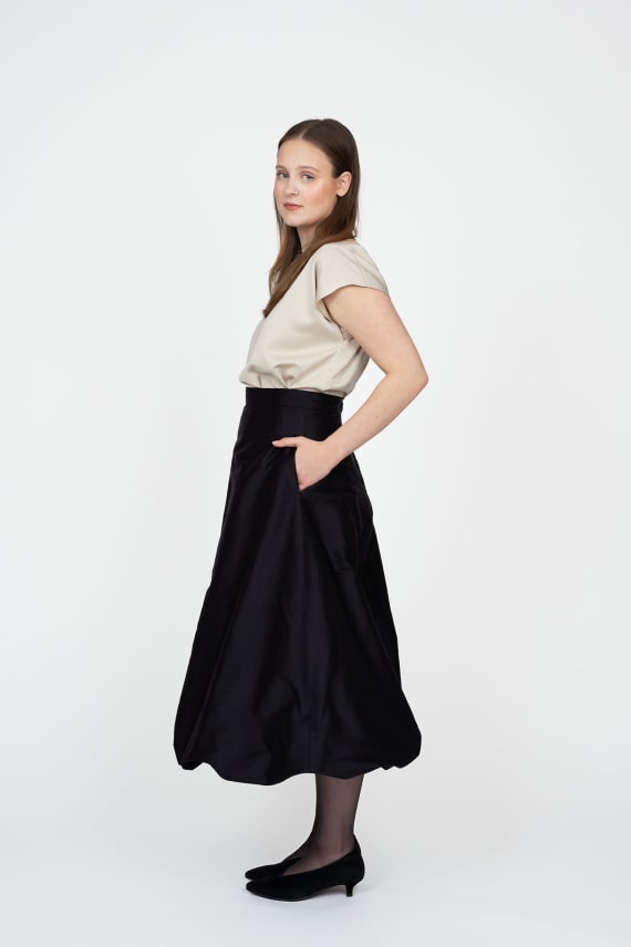 KAAVA BALLOON SKIRT valkoinen